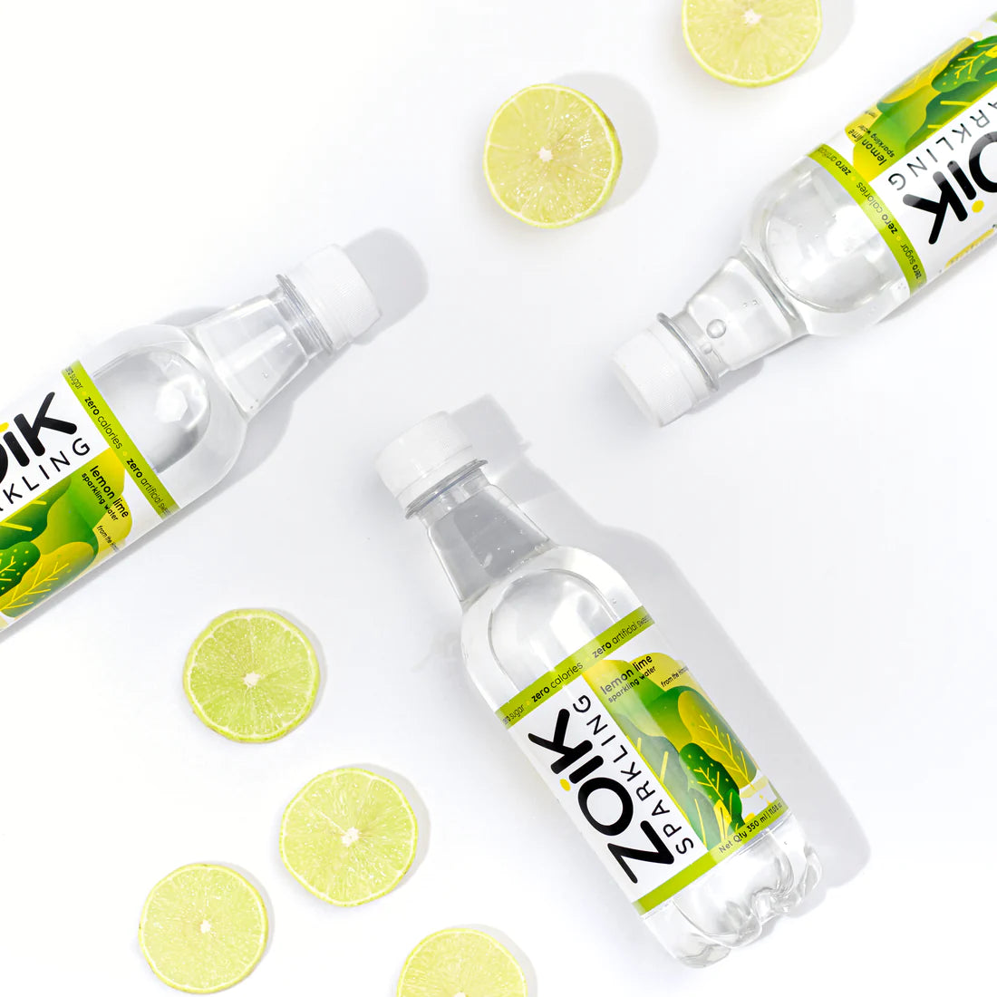 ZOiK Lemon Lime Flavoured Sparkling Water (350ml each)