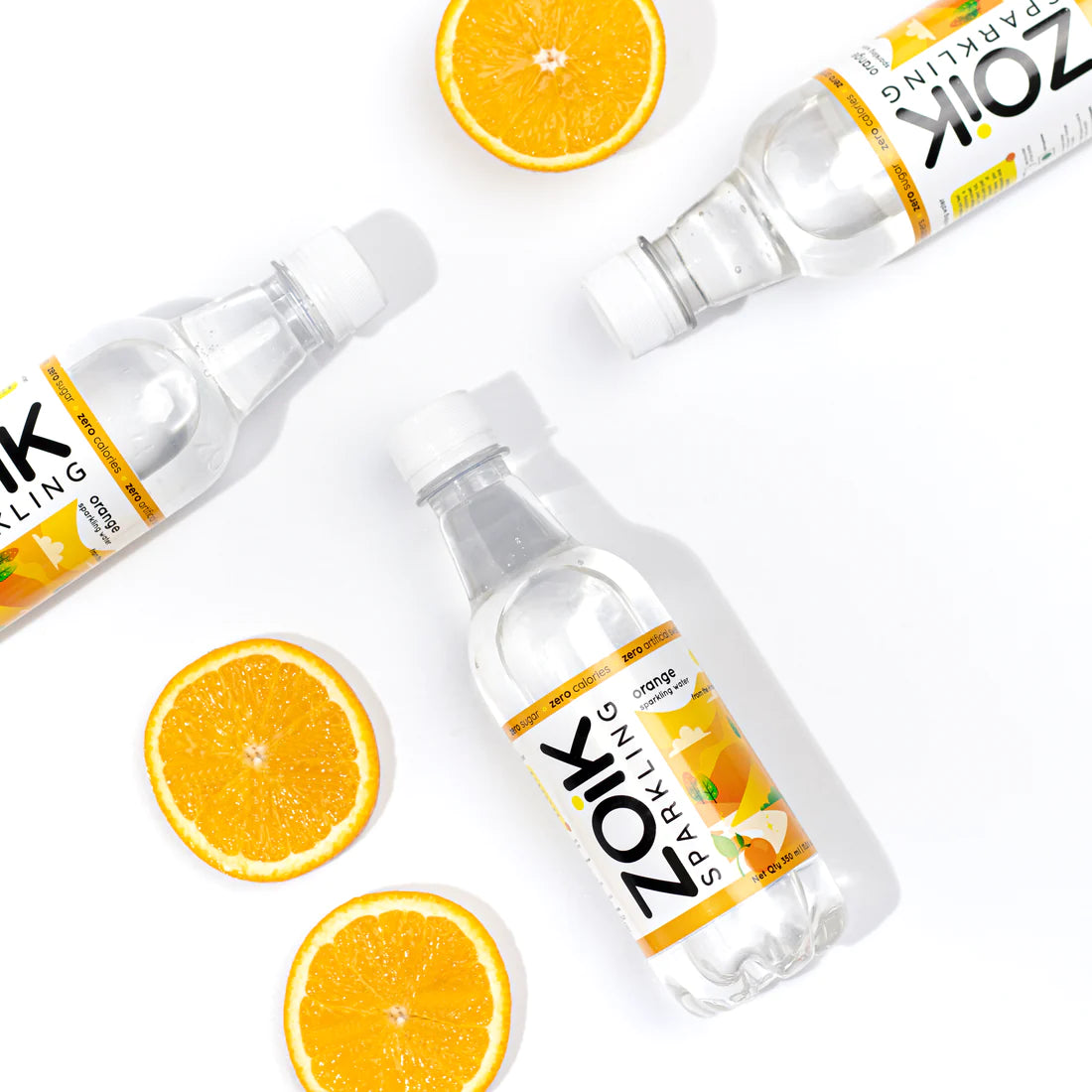 ZOiK Orange Flavoured Sparkling Water (350ml each)