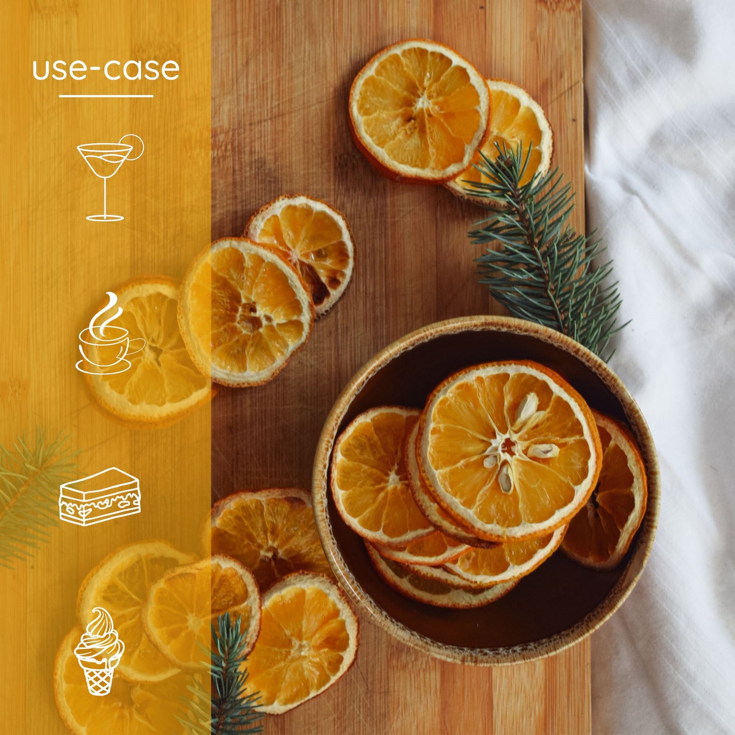 ZOiK Dehydrated Orange Wheel Garnishes