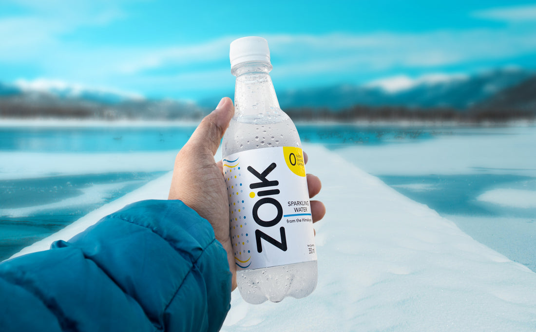 Zoik sparkling water from Himalayas