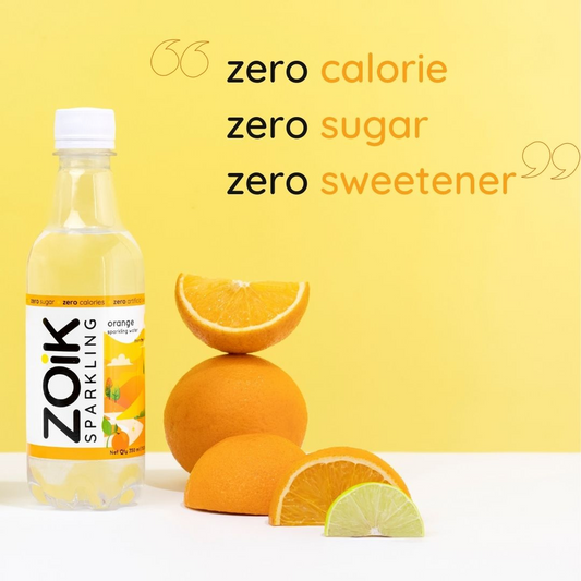 ZOiK Orange Flavoured Sparkling Water (350ml each)