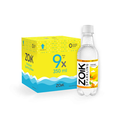 ZOiK Orange Flavoured Sparkling Water (350ml each)