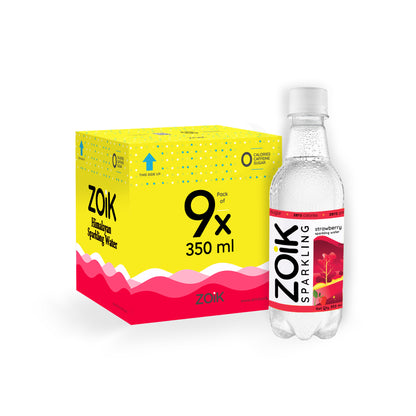 ZOiK Strawberry Flavoured Sparkling Water (350ml each)